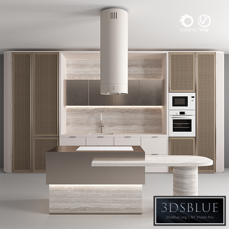 Kitchen No. 107 3DS Max - thumbnail 3