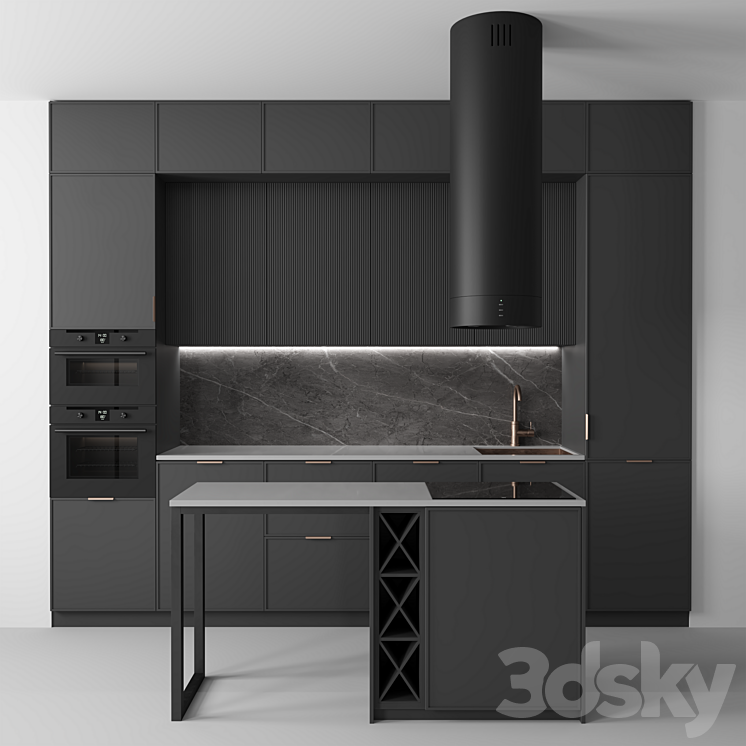 Kitchen No. 11 3DS Max - thumbnail 1