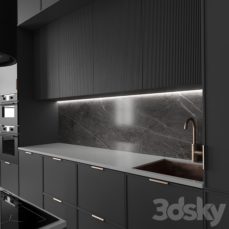 Kitchen No. 11 3DS Max - thumbnail 2