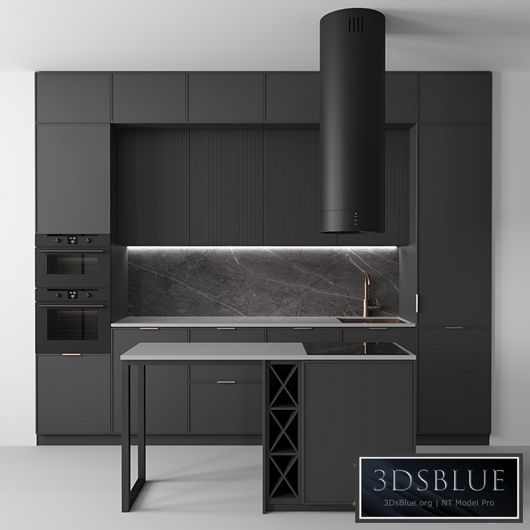 Kitchen No. 11 3DS Max - thumbnail 3