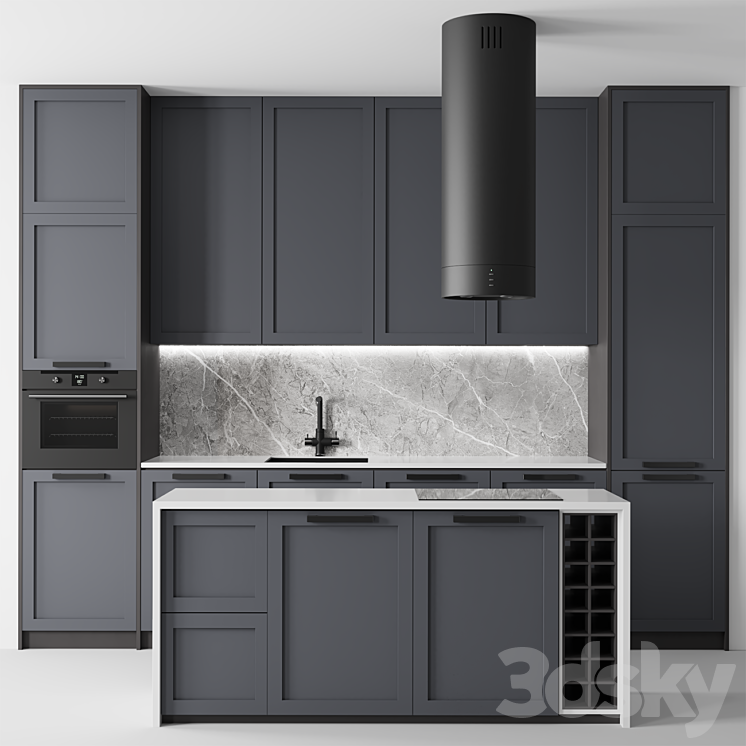 Kitchen No. 20 3DS Max - thumbnail 1