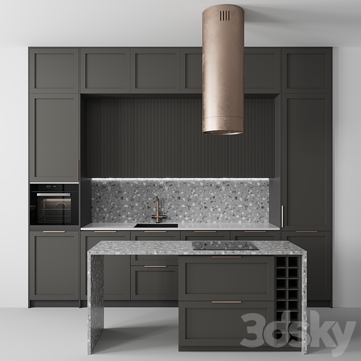 Kitchen No. 25 3DS Max - thumbnail 1