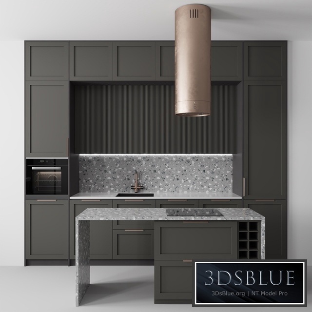 Kitchen No. 25 3DS Max - thumbnail 3