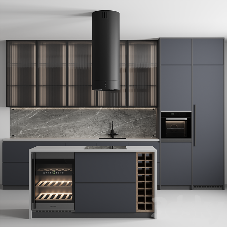 Kitchen No. 28 3DS Max - thumbnail 1