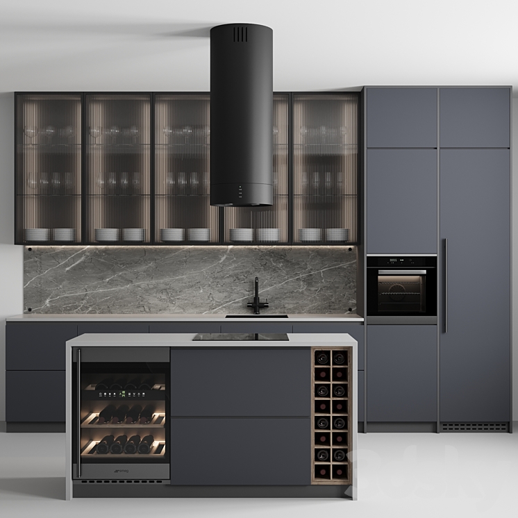 Kitchen No. 28 3DS Max - thumbnail 2