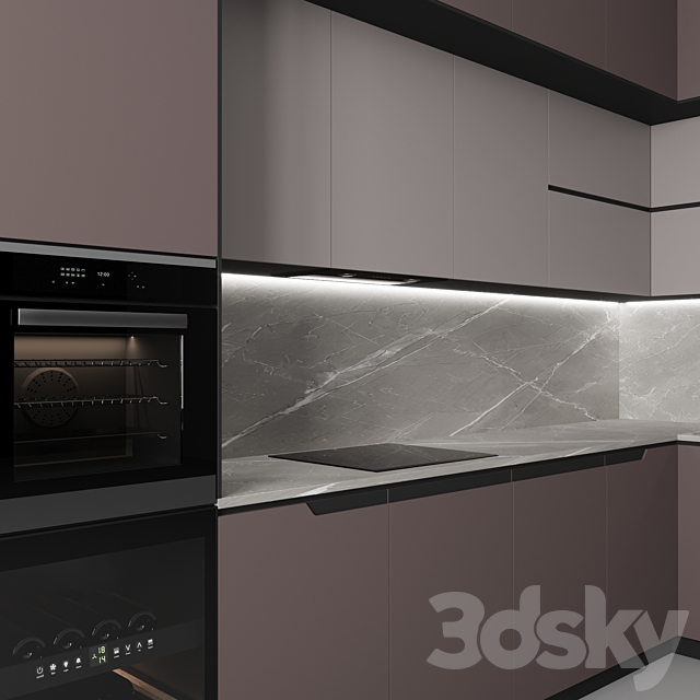 Kitchen No. 35 3DS Max Model - thumbnail 2