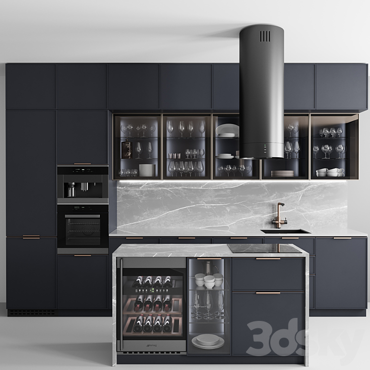 Kitchen No. 39 3DS Max - thumbnail 2