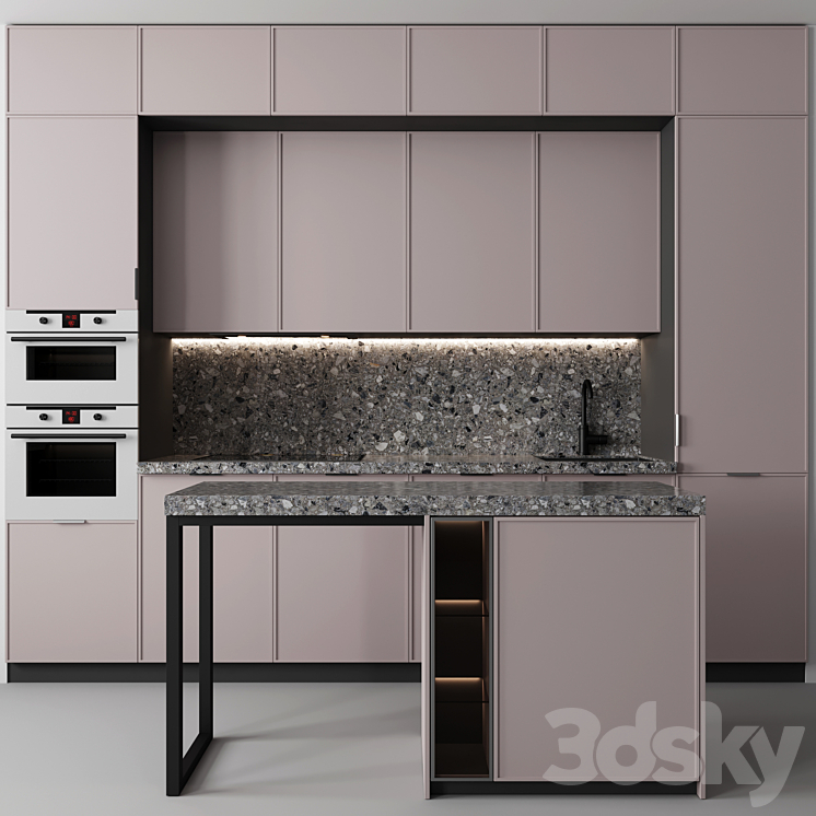 Kitchen No. 4 3DS Max - thumbnail 1