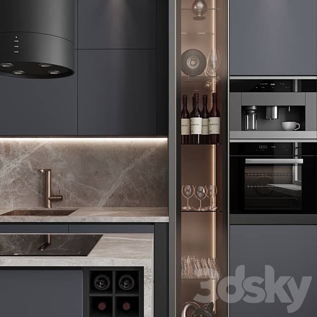 Kitchen No. 42 3DS Max Model - thumbnail 4