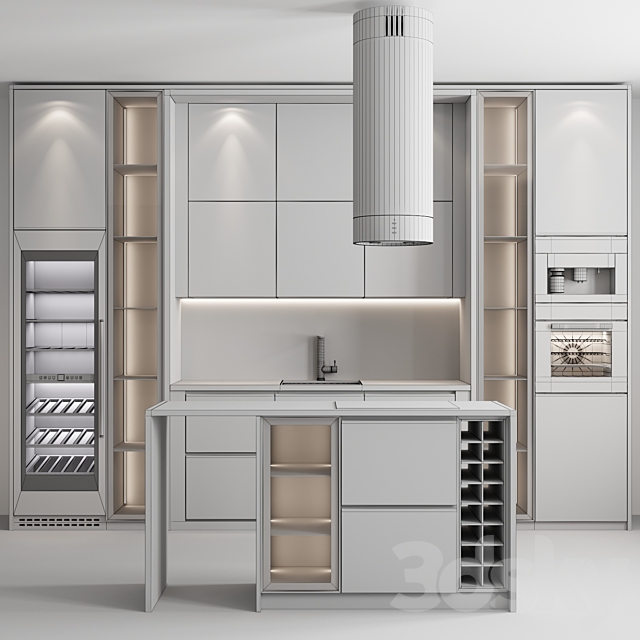 Kitchen No. 42 3DS Max Model - thumbnail 5