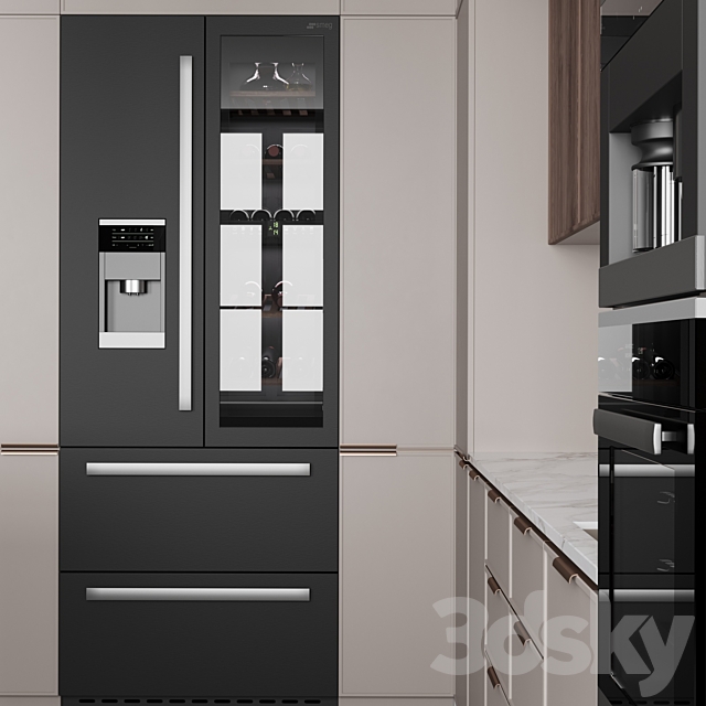 Kitchen No. 48 3DS Max Model - thumbnail 4