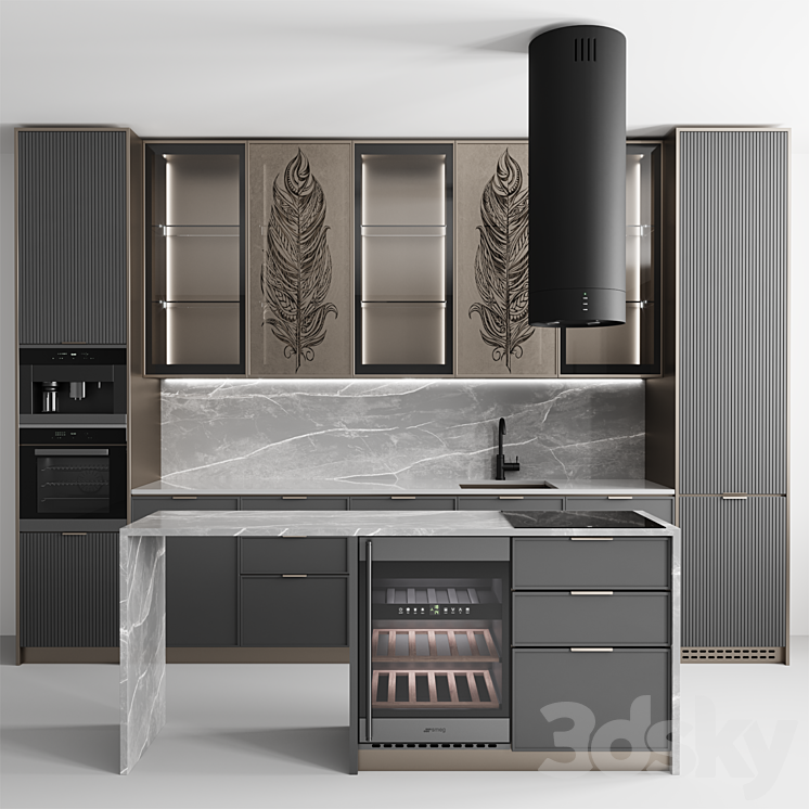 Kitchen No. 50 3DS Max - thumbnail 1