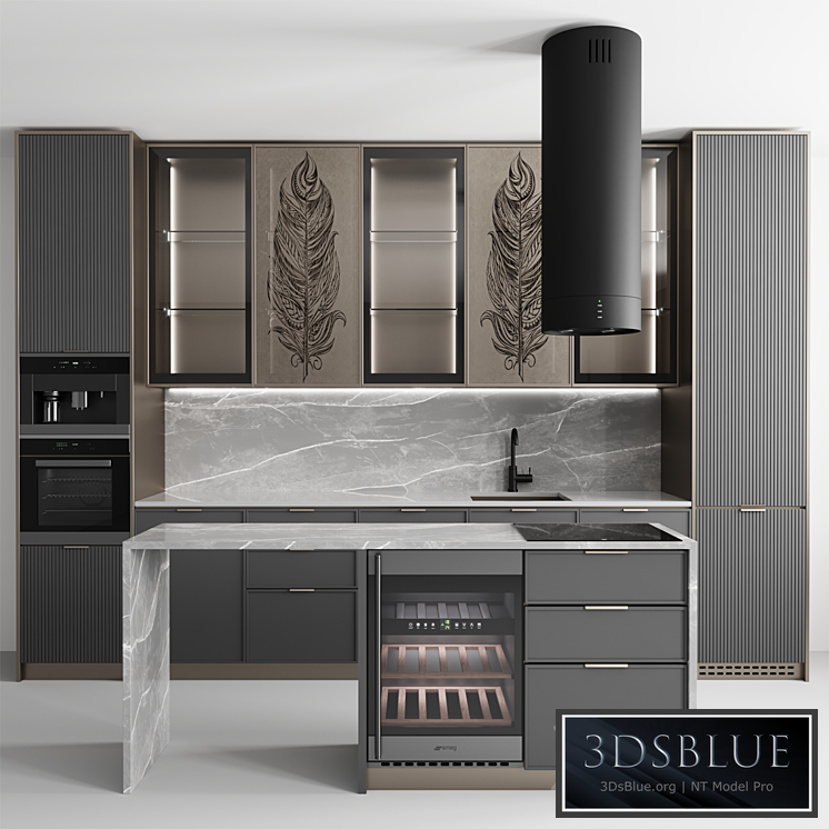 Kitchen No. 50 3DS Max - thumbnail 3