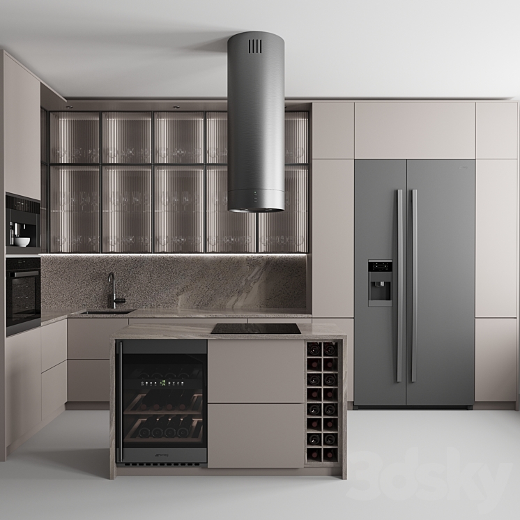 Kitchen No. 52 3DS Max - thumbnail 2