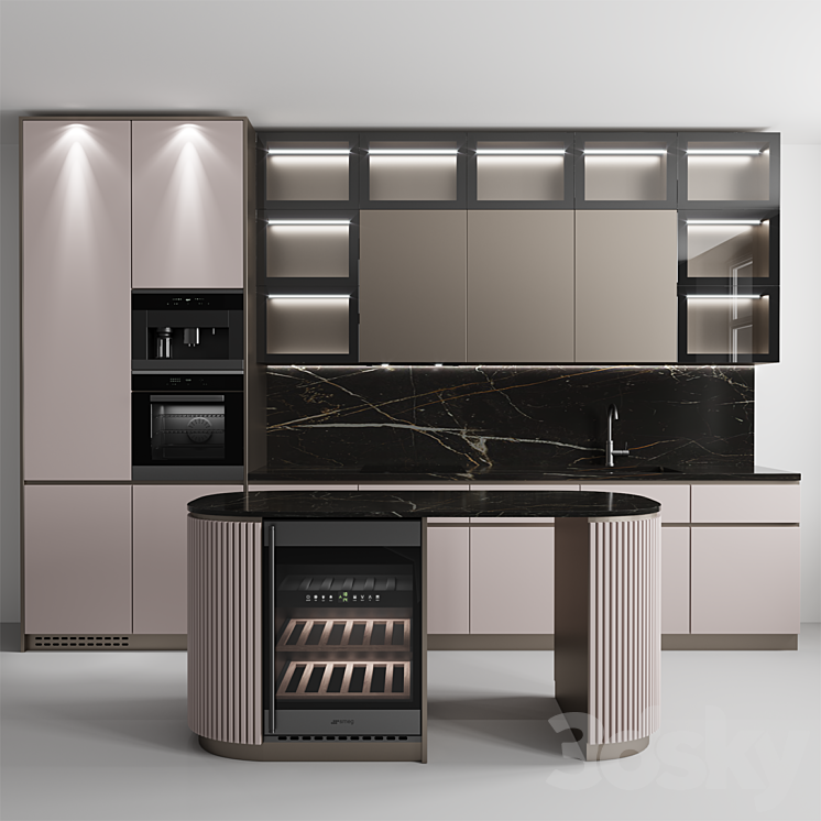 Kitchen No.53 3DS Max - thumbnail 1