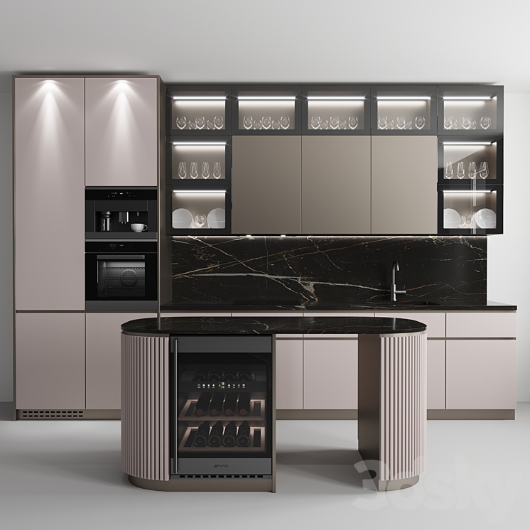 Kitchen No.53 3DS Max - thumbnail 2