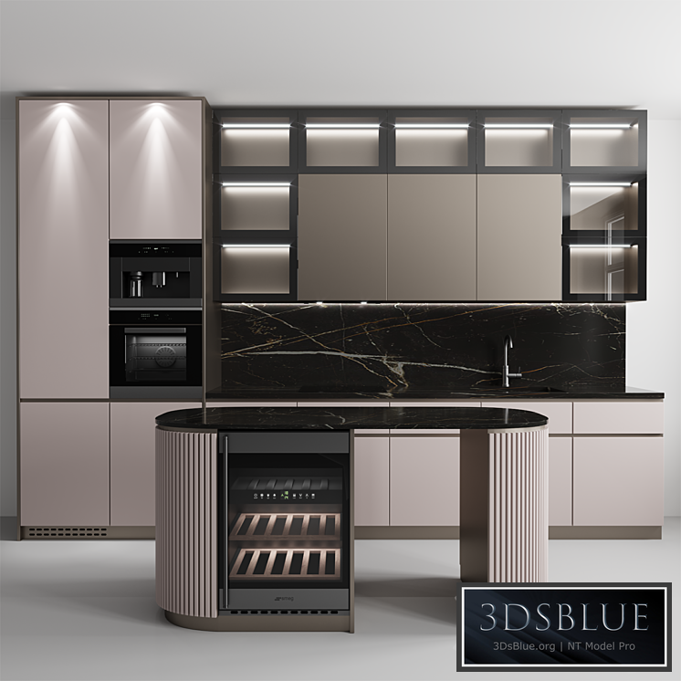 Kitchen No.53 3DS Max - thumbnail 3