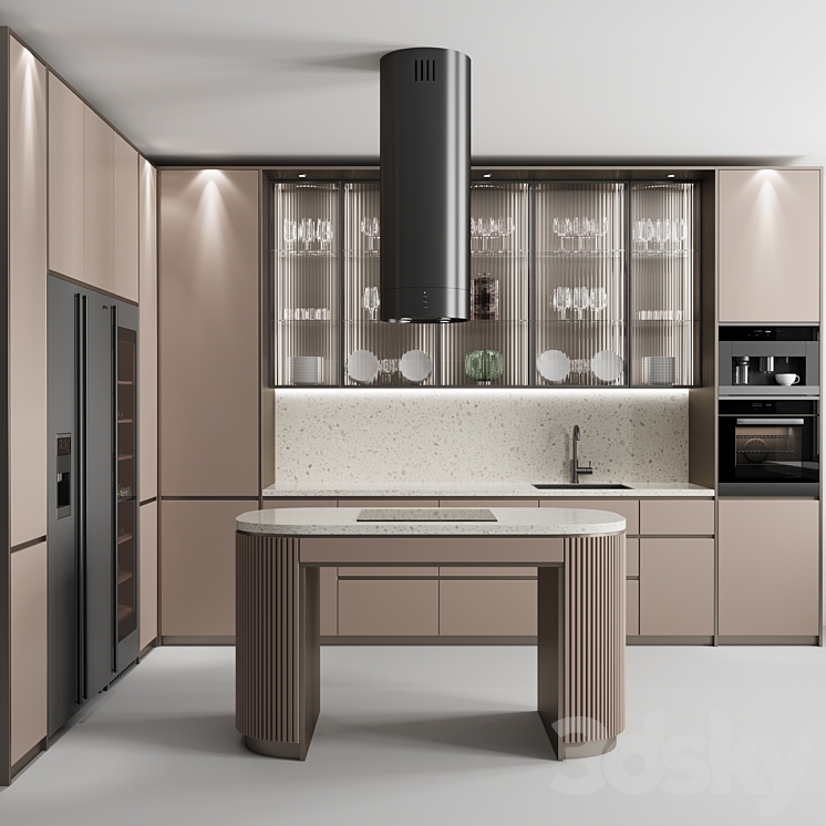 Kitchen No. 55 3DS Max - thumbnail 2