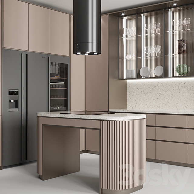 Kitchen No. 55 3DS Max Model - thumbnail 3