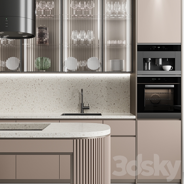 Kitchen No. 55 3DS Max Model - thumbnail 4