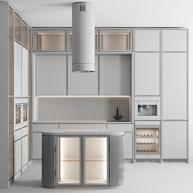 Kitchen No. 56 3DS Max Model - thumbnail 5