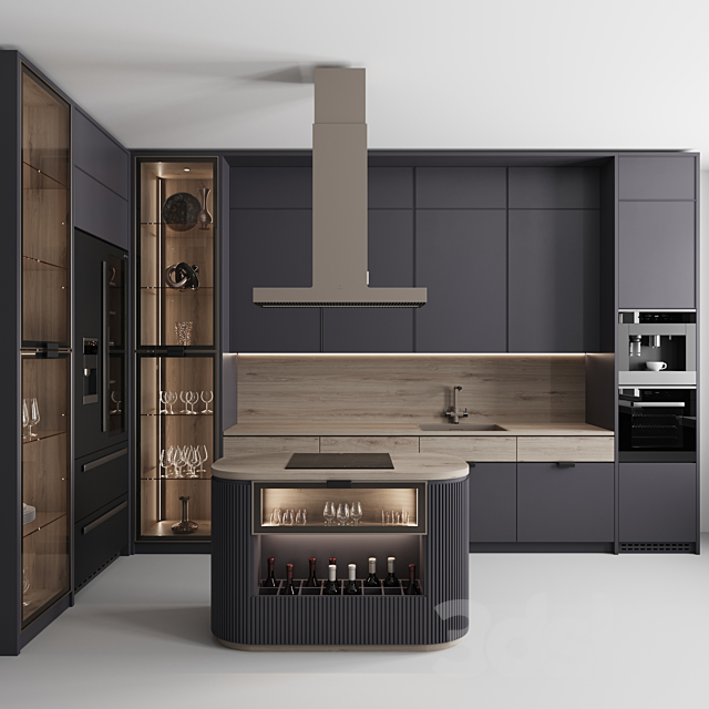 Kitchen No. 57 3DS Max Model - thumbnail 2