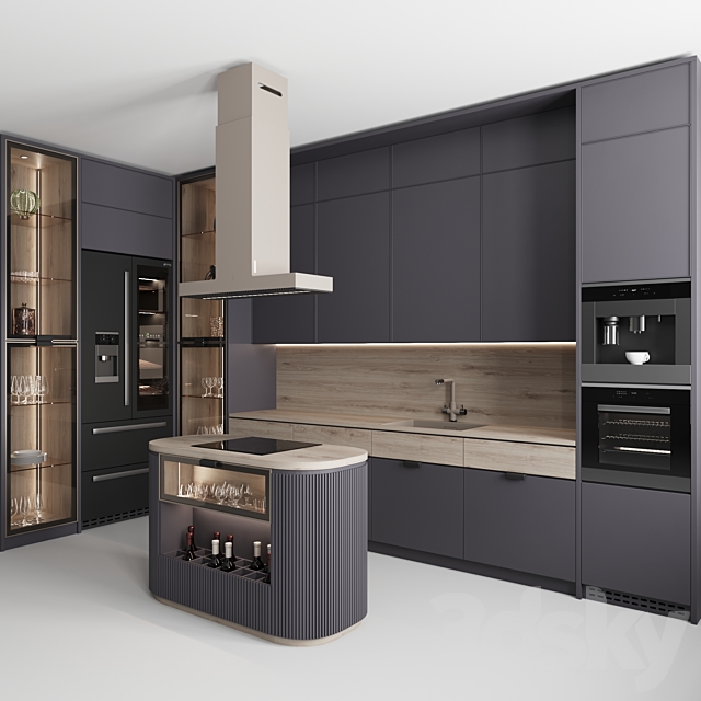 Kitchen No. 57 3DS Max Model - thumbnail 4