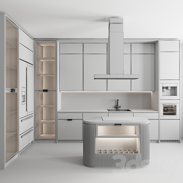 Kitchen No. 57 3DS Max Model - thumbnail 5