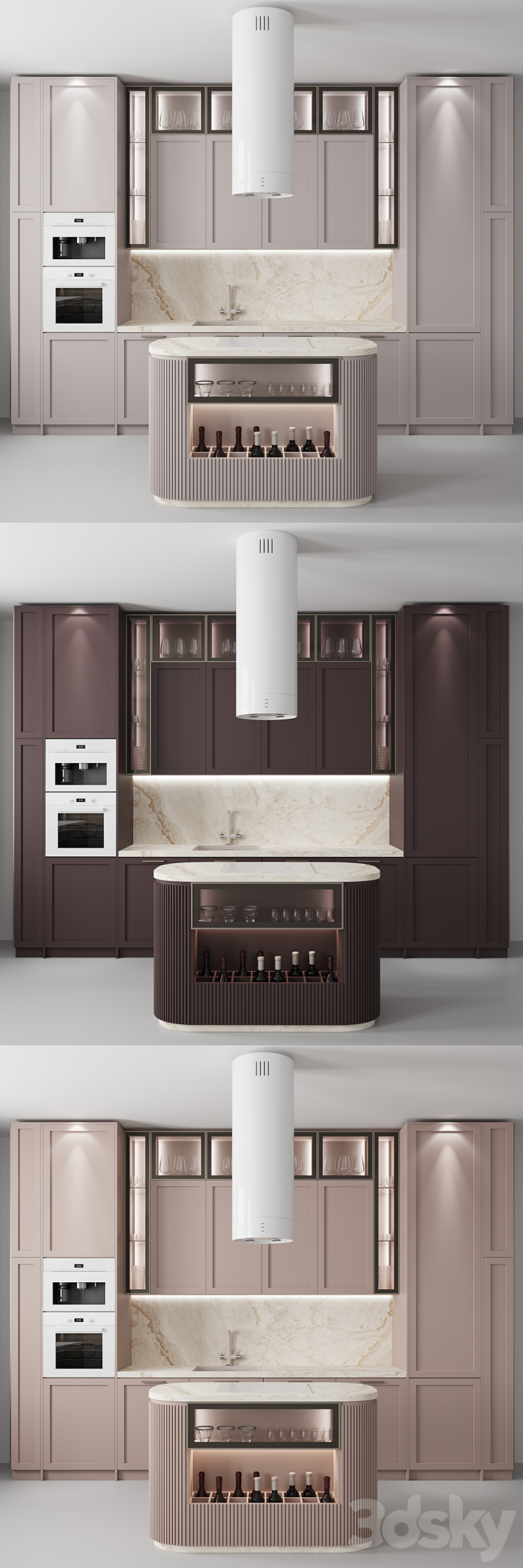 Kitchen No. 58 Trio 3DS Max - thumbnail 2