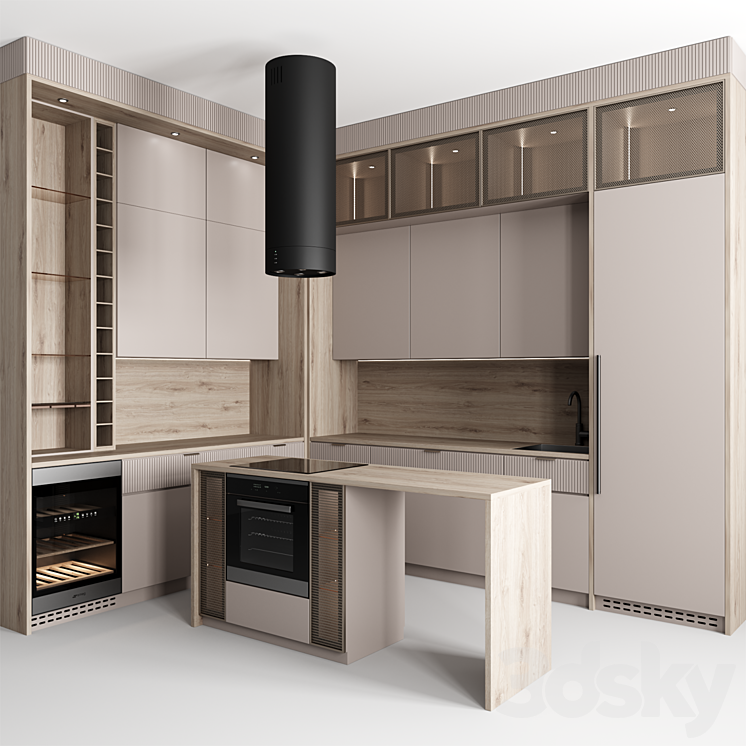 Kitchen No. 60 3DS Max - thumbnail 2