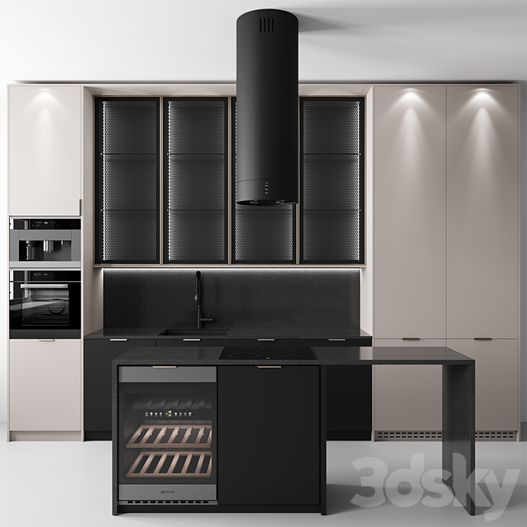 Kitchen No. 61 3DS Max - thumbnail 1