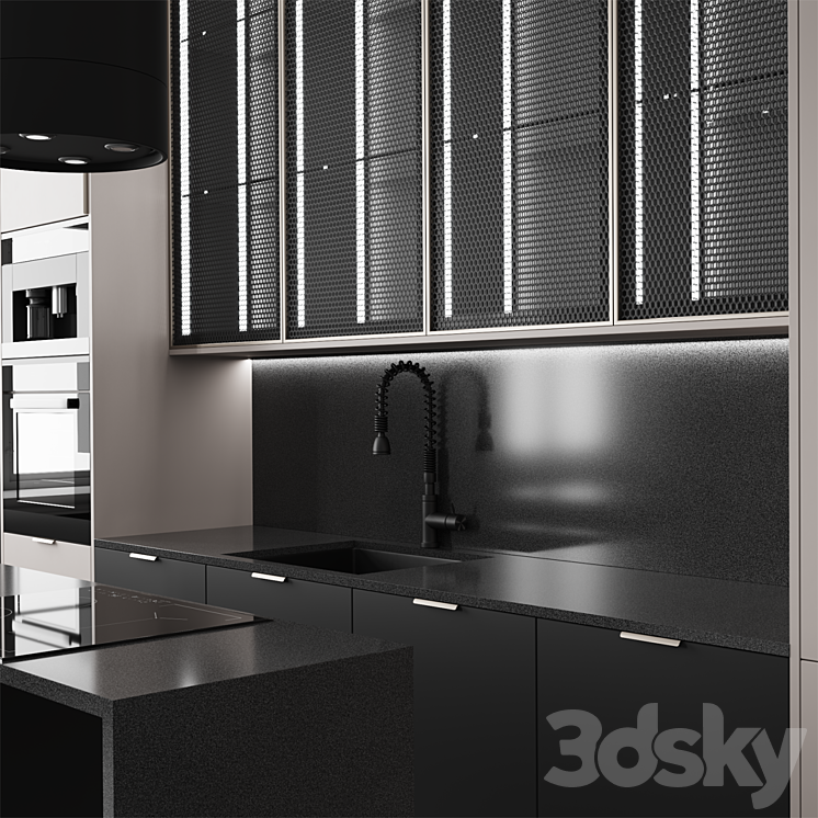 Kitchen No. 61 3DS Max - thumbnail 2