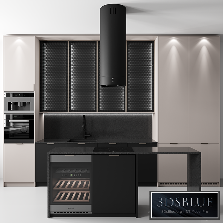 Kitchen No. 61 3DS Max - thumbnail 3