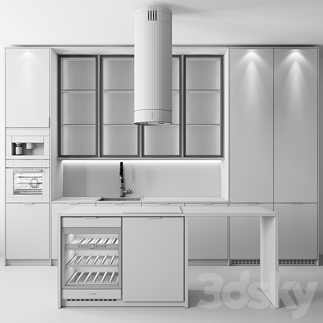 Kitchen No. 61 3DS Max Model - thumbnail 5