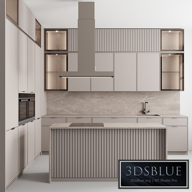 Kitchen No. 63 3DS Max - thumbnail 3