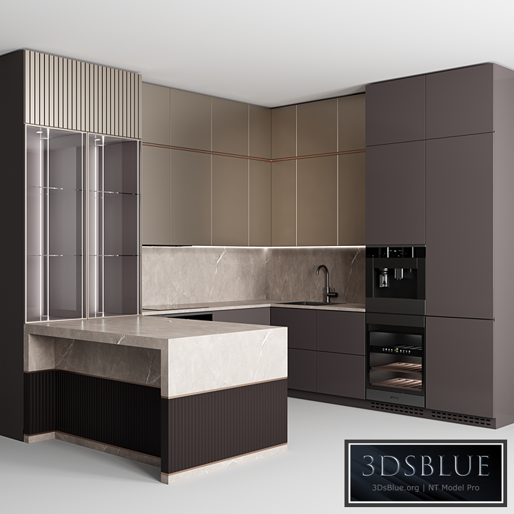 Kitchen No. 65 3DS Max - thumbnail 3