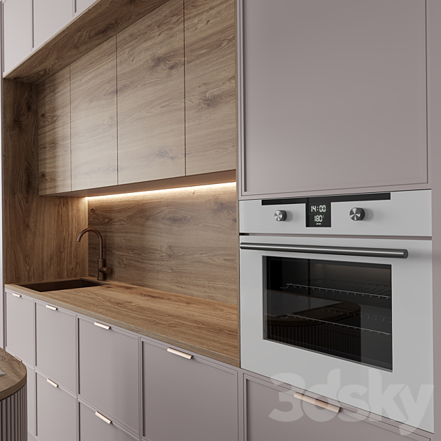 Kitchen No. 8 3DS Max Model - thumbnail 2