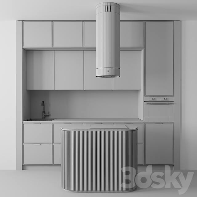 Kitchen No. 8 3DS Max Model - thumbnail 5