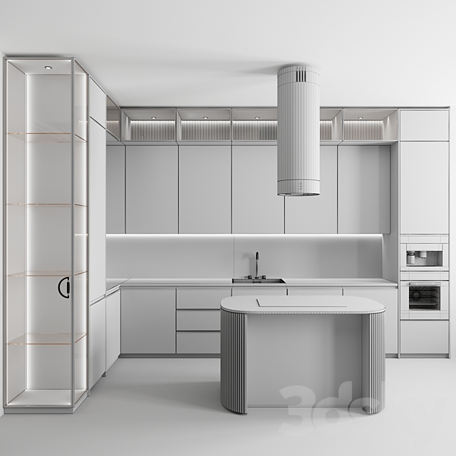 Kitchen No. 88  “Iron Rose” 3DS Max Model - thumbnail 6