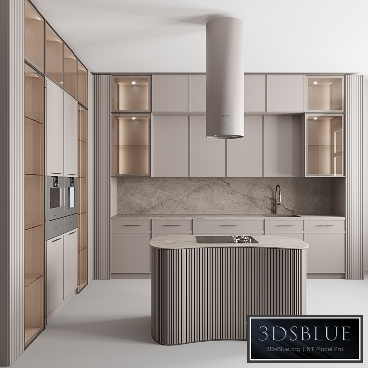 Kitchen No. 91 3DS Max - thumbnail 3