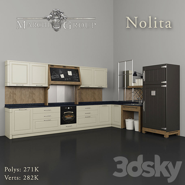 Kitchen Nolita. Marchi Group 3DSMax File - thumbnail 1