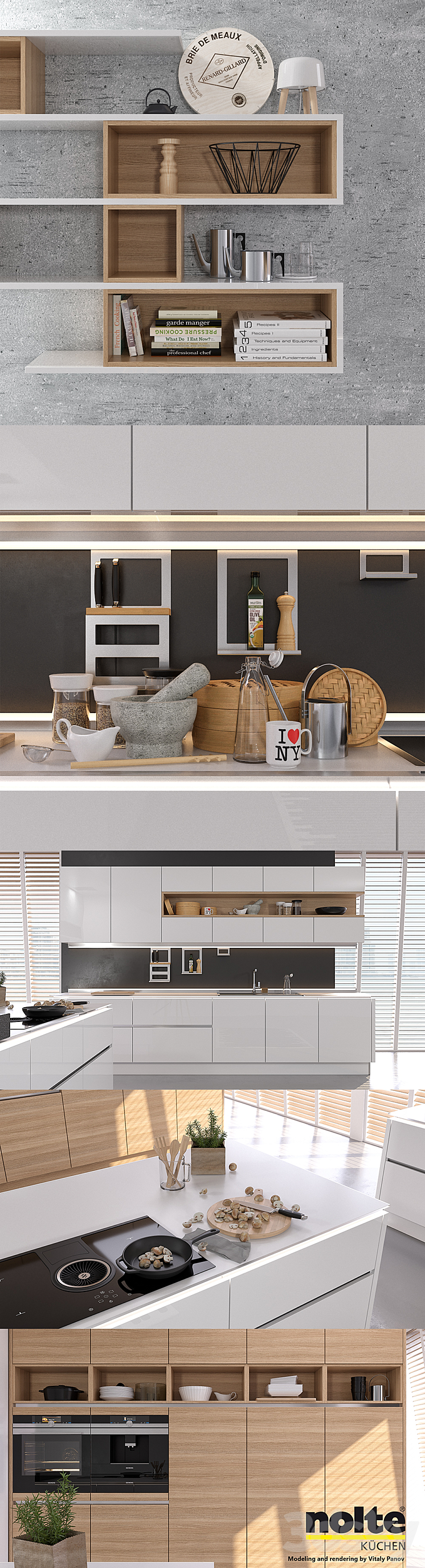 Kitchen NOLTE Nova Lack (vray GGX corona PBR) 3DS Max - thumbnail 2