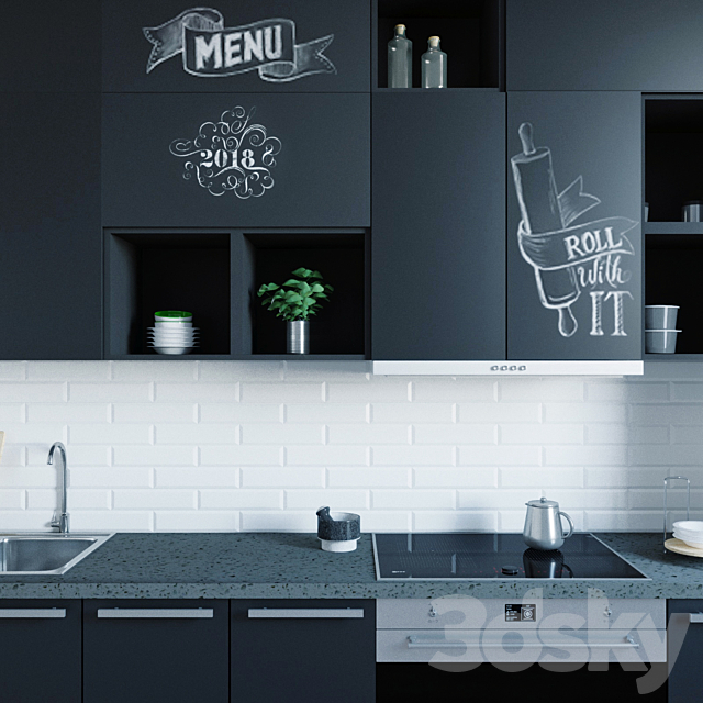 Kitchen of Iudea Yudevalla 3DSMax File - thumbnail 2