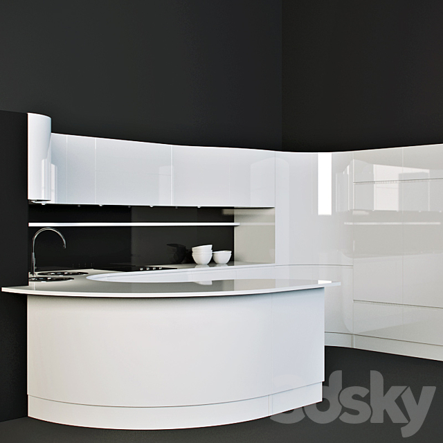 Kitchen Pedini – Artika 3DS Max Model - thumbnail 2