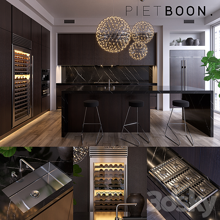 Kitchen Piet Boon SIGNATURE 2 (vray GGX corona PBR) 3DS Max - thumbnail 1