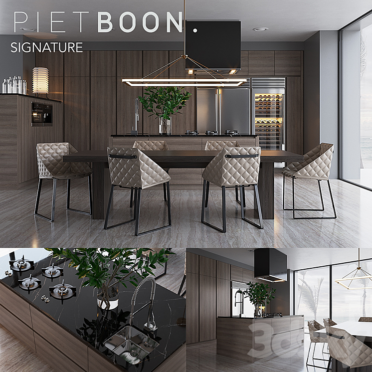 Kitchen Piet Boon SIGNATURE (vray GGX corona PBR) 3DS Max - thumbnail 1