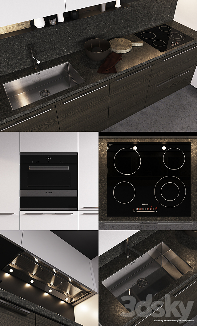 Kitchen Poliform My Planet Handle (vray. corona) 3DSMax File - thumbnail 2