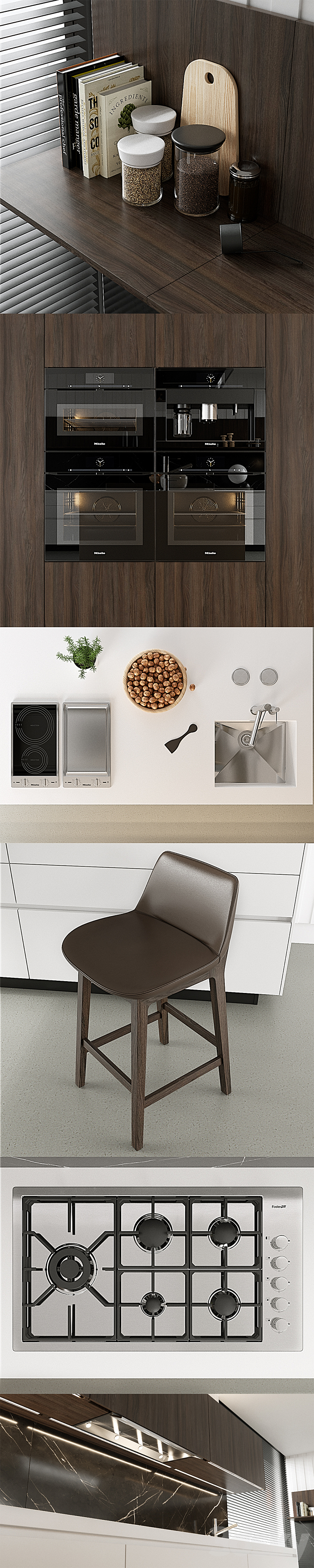 Kitchen Poliform Varenna Alea 4 (vray GGX corona PBR) 3DS Max - thumbnail 2