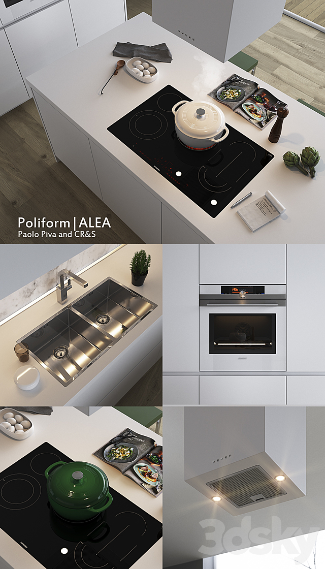 Kitchen Poliform Varenna Alea (vray. corona) 3DSMax File - thumbnail 2