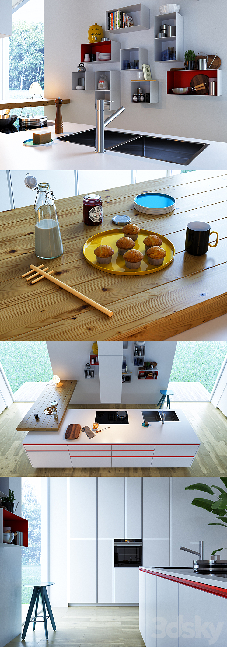 Kitchen Poliform Varenna My Planet 3 (vray corona) 3DS Max - thumbnail 2